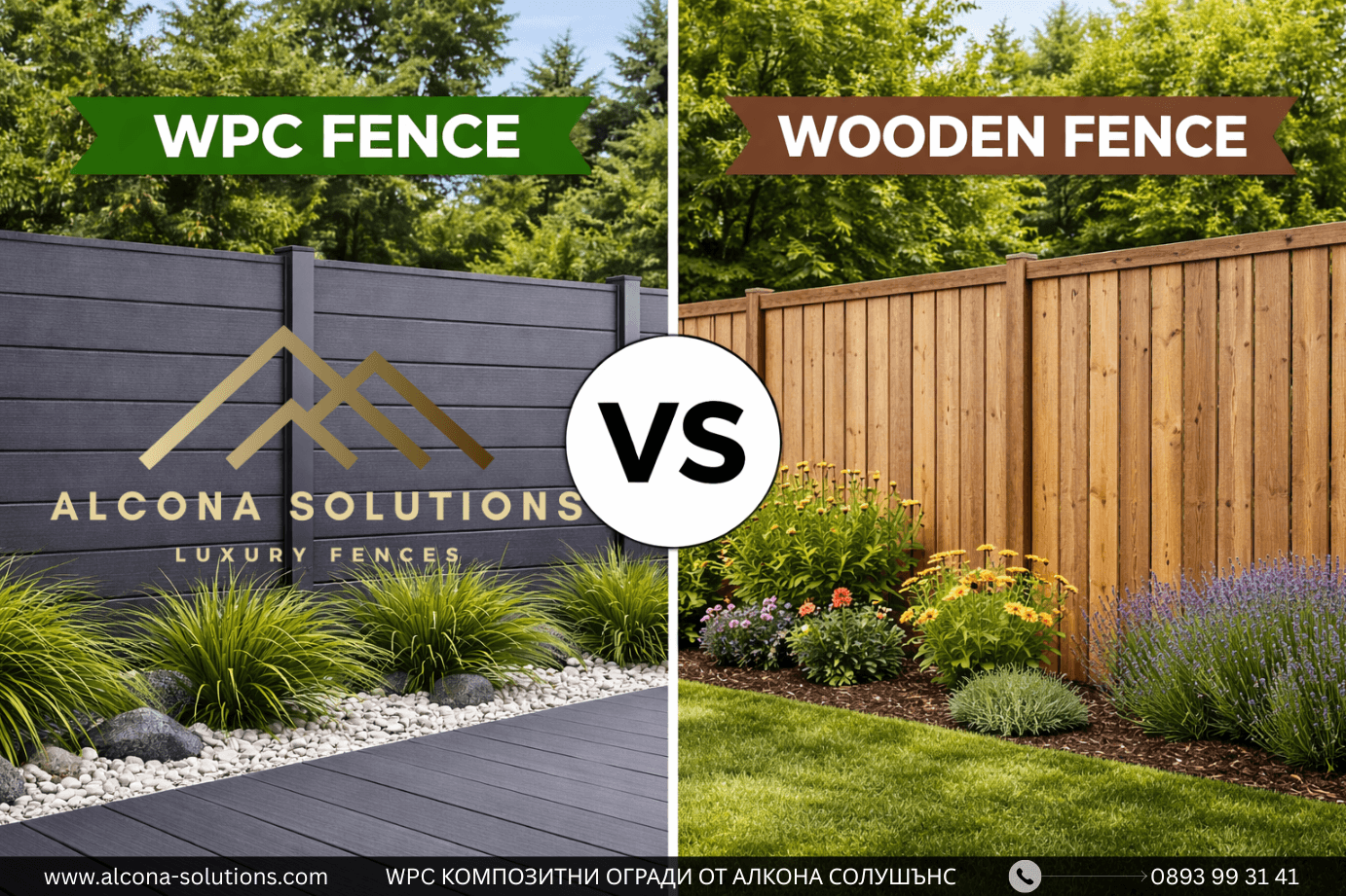 Композитна WPC ограда или дървена ограда – коя е по-добрият избор?