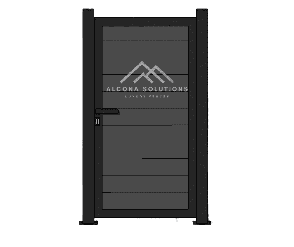 Пешеходна врата с колонки (крило до 90см)