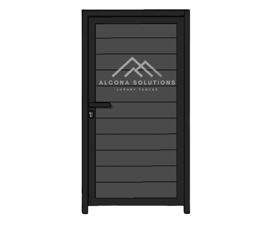 Пешеходна врата с каса (крило до 90см)