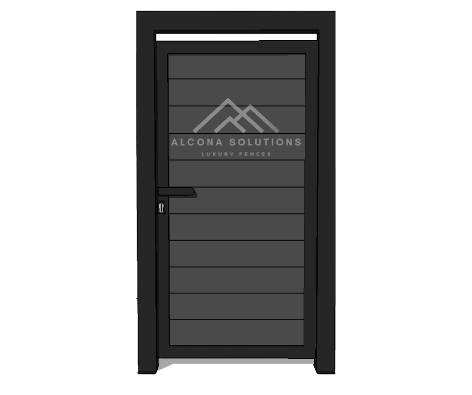 Пешеходна врата с каса (крило до 90см)