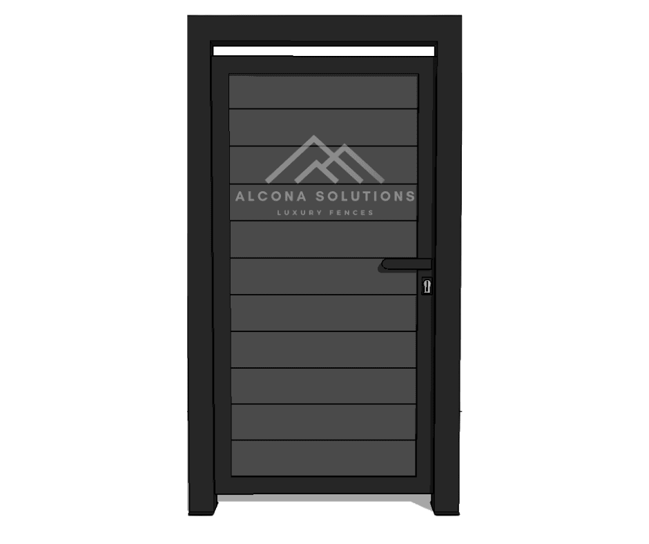 Пешеходна врата с каса (крило до 110см)